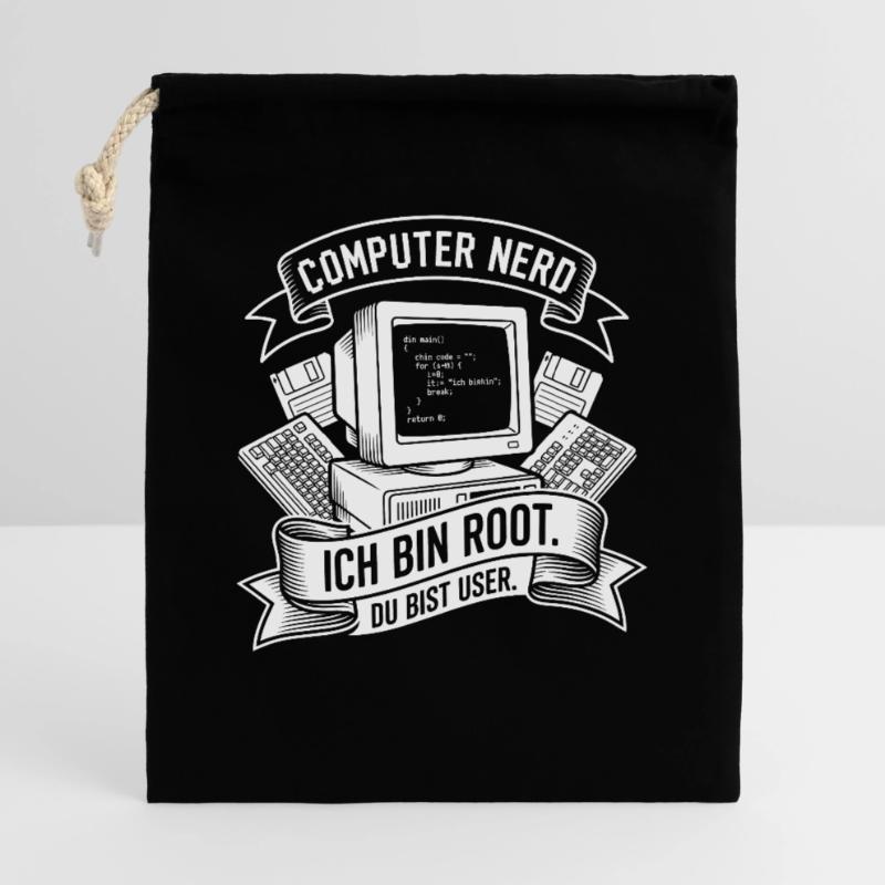 Ich bin Root Computer Nerd Geschenkbeutel aus Baumwolle (40 x 50 cm)