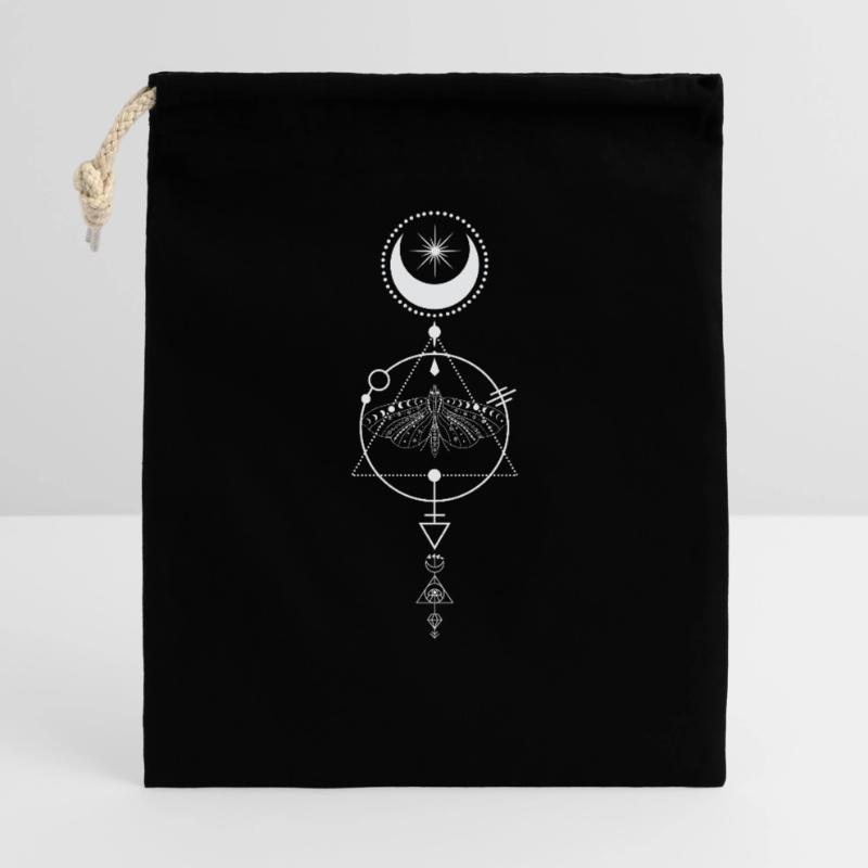 Celestial Moth Alchemy Glyph Gift Bag 40 x 50 cm