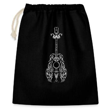 Guitare - Sac cadeau 40 x 50 cm - noir - Devant