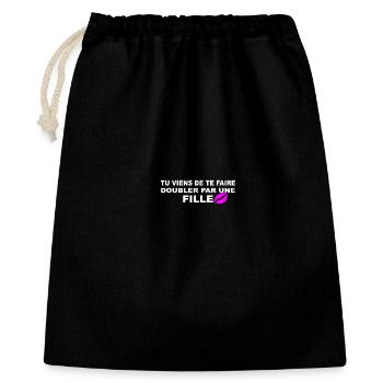 Double down - Gift Bag 40 x 50 cm - black - Front