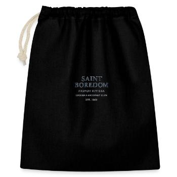 Saint Boredom Leisure & Recovery Club - Geschenkbeutel aus Baumwolle (40 x 50 cm) - Schwarz - Vorne