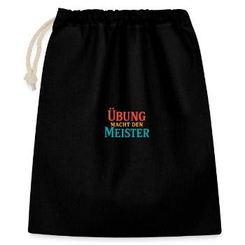Practice forging the Master - Gift Bag 40 x 50 cm - black - Front