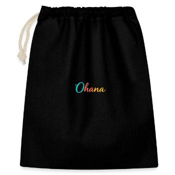 'Ohana Hawaii Shirt - Gift Bag 40 x 50 cm - black - Front