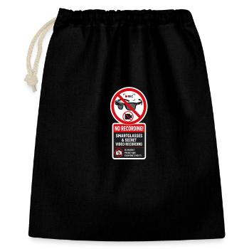 No Smart Glasses - Gift Bag 40 x 50 cm - black - Front