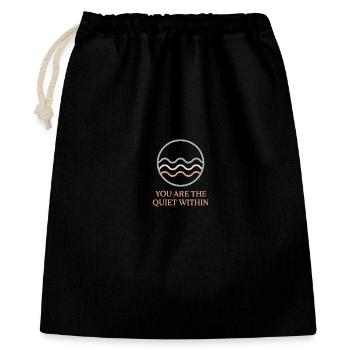 Silent Inner World Waves - Gift Bag 40 x 50 cm - black - Front