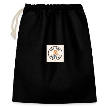 EAT TRI REPEAT - Gift Bag 40 x 50 cm - black - Front