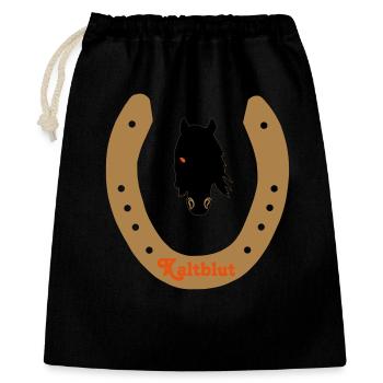 Fer à cheval Frise - Sac cadeau 40 x 50 cm - noir - Devant