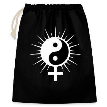 Symbole de Vénus - Sac cadeau 40 x 50 cm - noir - Devant