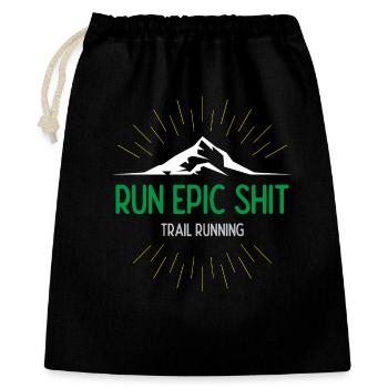 Run Epic Shit - Trail Running - Sac cadeau 40 x 50 cm - noir - Devant