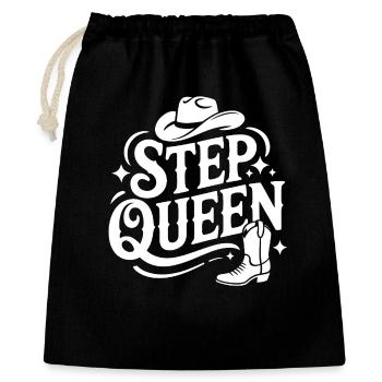 Step Queen Line Dance Western Look - Gift Bag 40 x 50 cm - black - Front