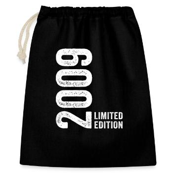 2009 Limited Edition 17 Jahre Jubiläum - Geschenkbeutel aus Baumwolle (40 x 50 cm) - Schwarz - Vorne