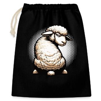 Moutons, moutons, bergers, bergers, bélier, béliers - Sac cadeau 40 x 50 cm - noir - Devant