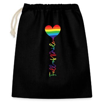 Full of Pride - Gift Bag 40 x 50 cm - black - Front