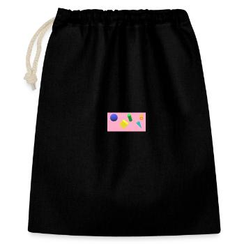 Composition de forme géométrique vibrante - Sac cadeau 40 x 50 cm - noir - Devant