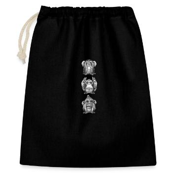 Three Monkeys: Seeing All the Evil - Gift Bag 40 x 50 cm - black - Front