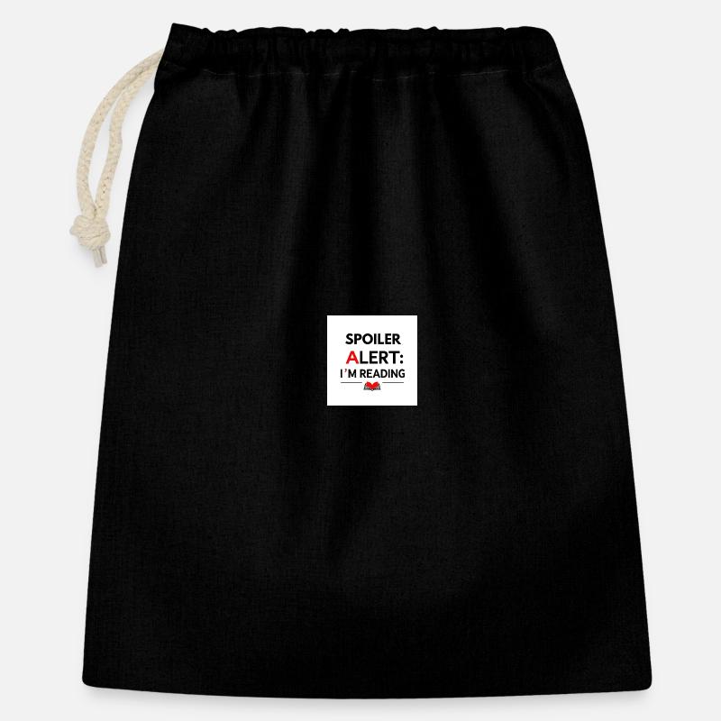 Spoiler alert: I'm reading - Gift Bag 40 x 50 cm - black