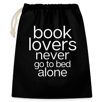 book lover, reader - Gift Bag 40 x 50 cm - black - Front