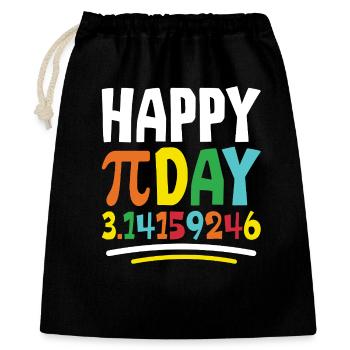 Happy Pi Day - Gift Bag 40 x 50 cm - black - Front