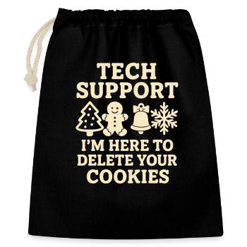 Tech Support I'm Here To Delete Your Cookies - Gift Bag 40 x 50 cm - black - Front