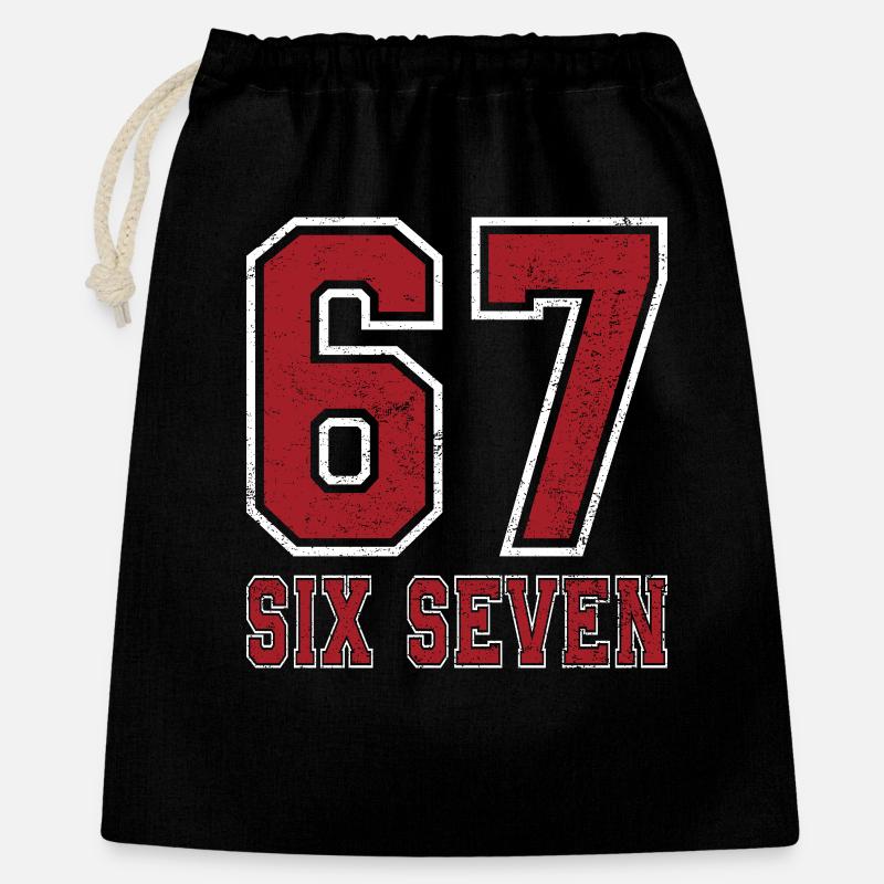 67 Six Seven - Sac cadeau 40 x 50 cm - noir
