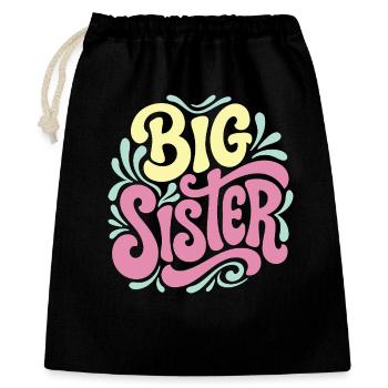 Big Sister Celebration - Gift Bag 40 x 50 cm - black - Front