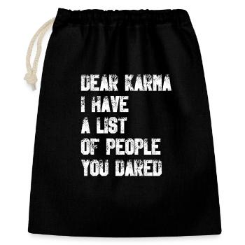 Dear Karma - Gift Bag 40 x 50 cm - black - Front