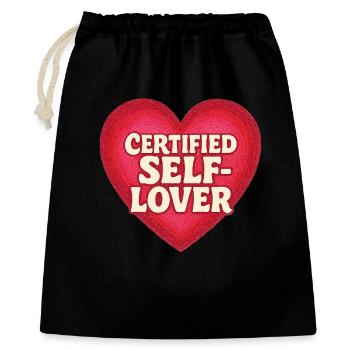 self-love - Gift Bag 40 x 50 cm - black - Front