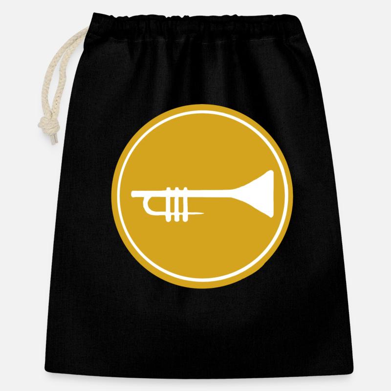 Trompette - Sac cadeau 40 x 50 cm - noir