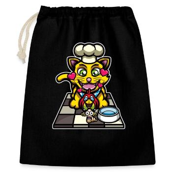 Food Chain - Gift Bag 40 x 50 cm - black - Front