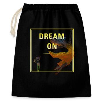 Rêve sur - Sac cadeau 40 x 50 cm - noir - Devant