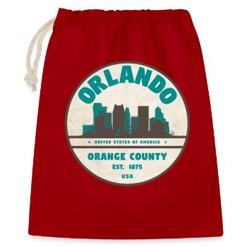 Orlando Skyline Vintage Sign - Gift Bag 40 x 50 cm - red - Front