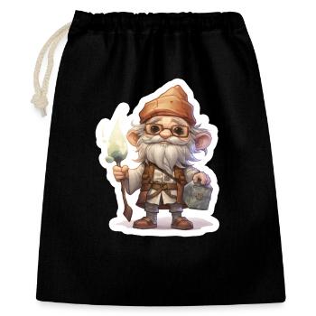 Dwarves Medicus Healer Fantasy RPG Shirt - Gift Bag 40 x 50 cm - black - Front