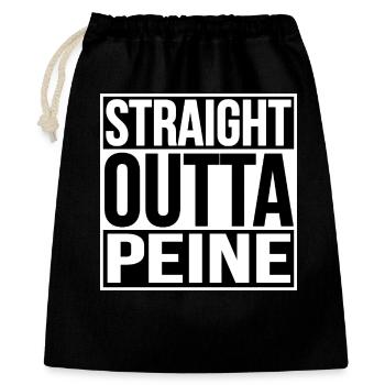 STRAIGHT OUTTA PEINE - Gift Bag 40 x 50 cm - black - Front