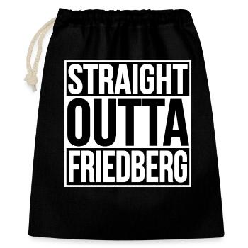 Straight Outta Friedberg - Gift Bag 40 x 50 cm - black - Front