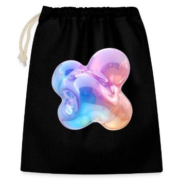 Glossy Pastel Abstract Bubble Design - Gift Bag 40 x 50 cm - black - Front