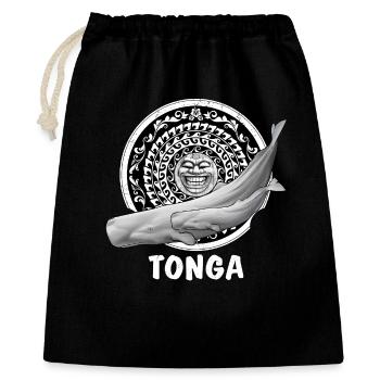 Cachalolots et masque tiki - Sac cadeau 40 x 50 cm - noir - Devant