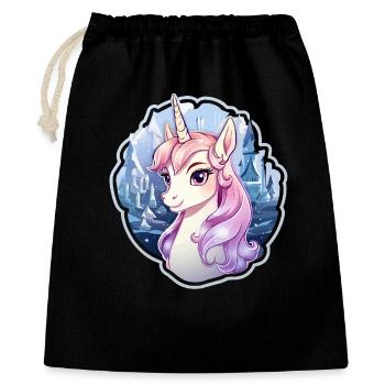 Einhorn im Eisreich - Gift Bag 40 x 50 cm - black - Front