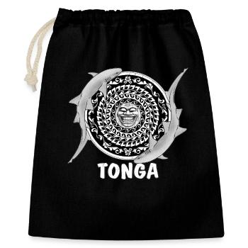 Requin nourrice des Tonga - Sac cadeau 40 x 50 cm - noir - Devant