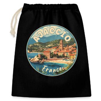 Explore Ajaccio In France Mediterranean Paradise - Gift Bag 40 x 50 cm - black - Front