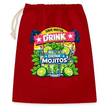 Save the water, drink Mojitos - Gift Bag 40 x 50 cm - red - Front