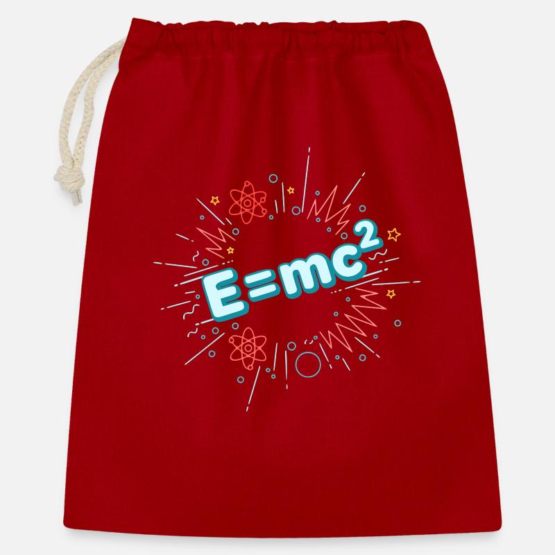 E=mc2 Scientific Explosion - Gift Bag 40 x 50 cm - red