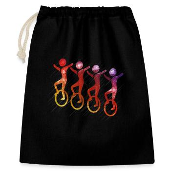 Unicycle | Unicycling Freestyle - Gift Bag 40 x 50 cm - black - Front