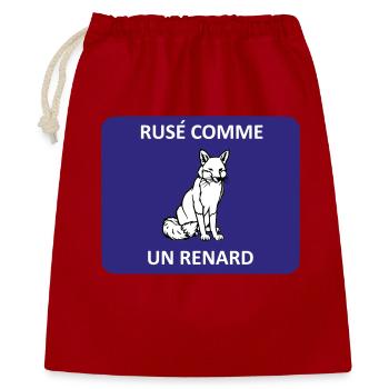 Rusé comme un renard - Sac cadeau 40 x 50 cm - rouge - Devant
