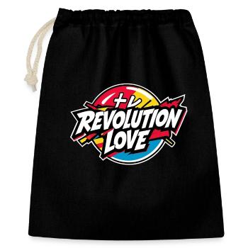 Révolution Amour - Sac cadeau 40 x 50 cm - noir - Devant
