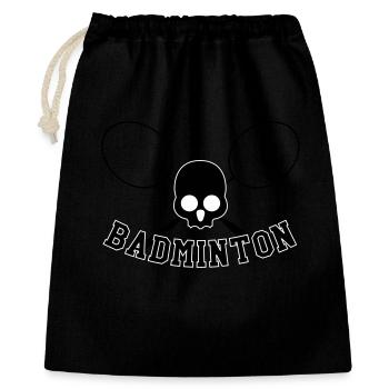 Badminton - Sport - Raquette - Sac cadeau 40 x 50 cm - noir - Devant