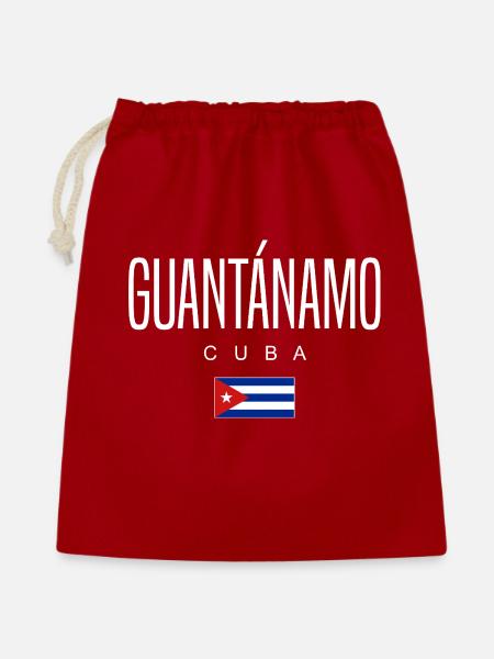Guantánamo Kuba Kubaner - Geschenkbeutel aus Baumwolle (40 x 50 cm) - Rot