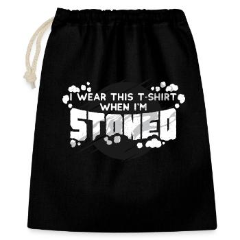 Comic Bold Statement T-Shirt Design - Geschenkbeutel aus Baumwolle (40 x 50 cm) - Schwarz - Vorne