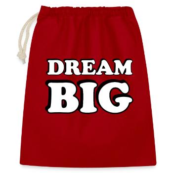 Dream Big Bold Typographie - Sac cadeau 40 x 50 cm - rouge - Devant