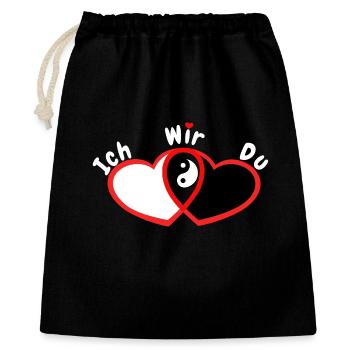 Lovers - Gift Bag 40 x 50 cm - black - Front