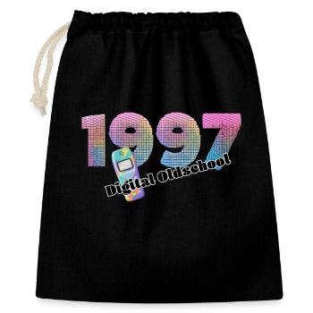 1997 – Early digital everyday life - Gift Bag 40 x 50 cm - black - Front
